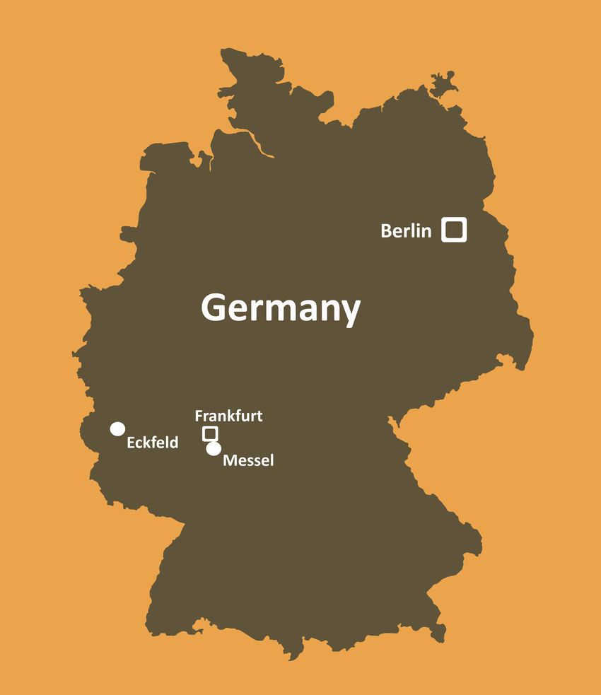 Geographical location of Germany